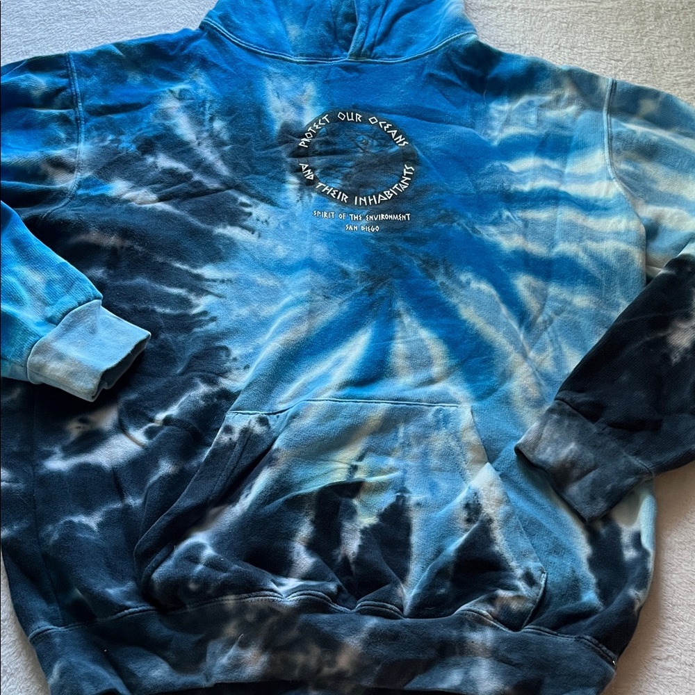 Blue Tie-Dye sweatshirt